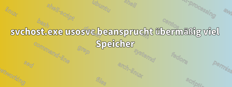 svchost.exe usosvc beansprucht übermäßig viel Speicher