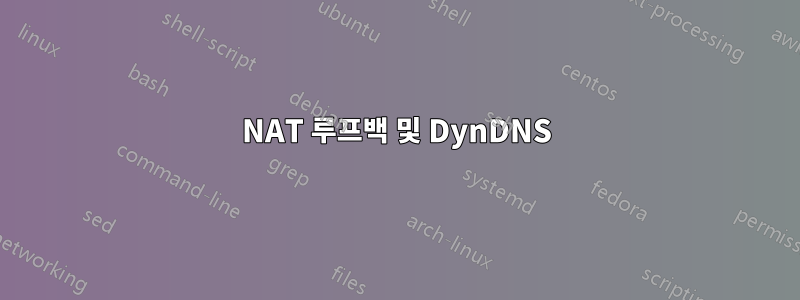 NAT 루프백 및 DynDNS