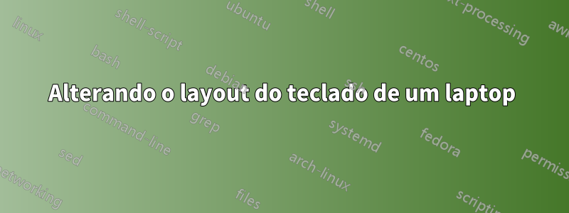 Alterando o layout do teclado de um laptop