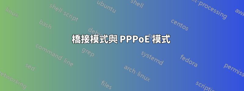 橋接模式與 PPPoE 模式