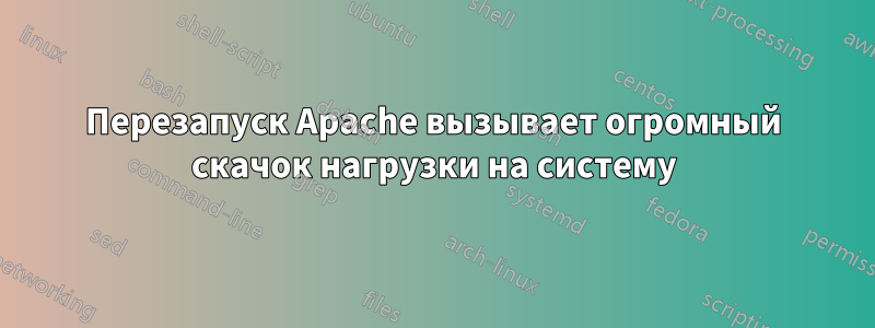 Перезапуск Apache вызывает огромный скачок нагрузки на систему