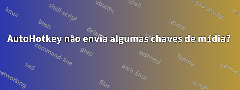 AutoHotkey não envia algumas chaves de mídia?