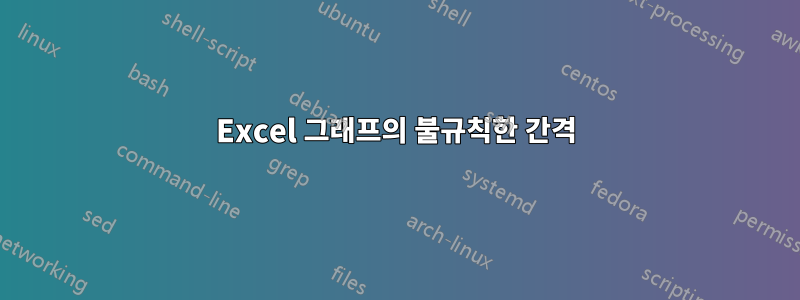 Excel 그래프의 불규칙한 간격