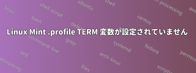 Linux Mint .profile TERM 変数が設定されていません