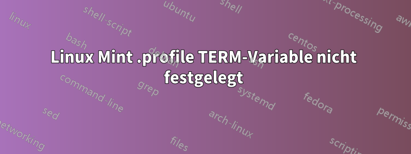 Linux Mint .profile TERM-Variable nicht festgelegt