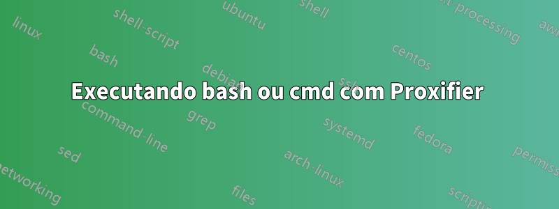 Executando bash ou cmd com Proxifier