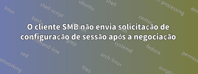 O cliente SMB não envia solicitação de configuração de sessão após a negociação