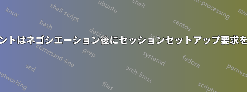 SMBクライアントはネゴシエーション後にセッションセットアップ要求を送信しません