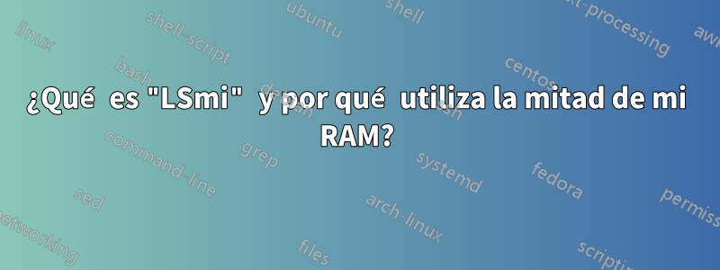 ¿Qué es "LSmi" y por qué utiliza la mitad de mi RAM?