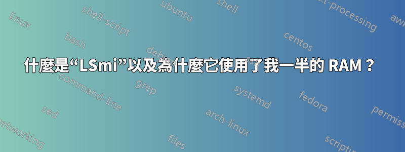 什麼是“LSmi”以及為什麼它使用了我一半的 RAM？