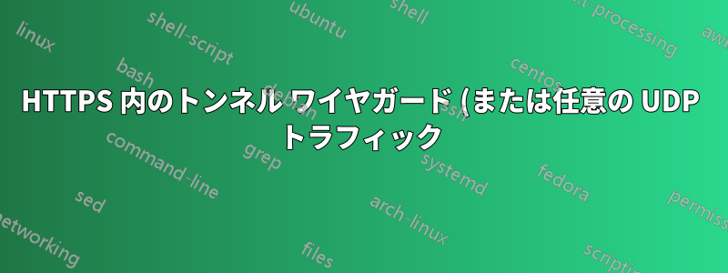 HTTPS 内のトンネル ワイヤガード (または任意の UDP トラフィック)