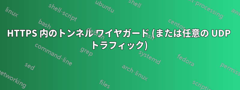 HTTPS 内のトンネル ワイヤガード (または任意の UDP トラフィック)