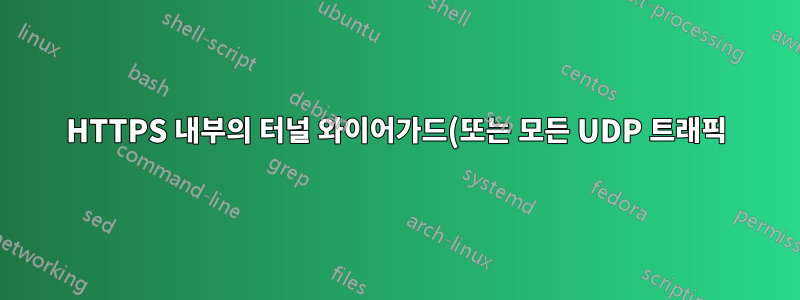 HTTPS 내부의 터널 와이어가드(또는 모든 UDP 트래픽)