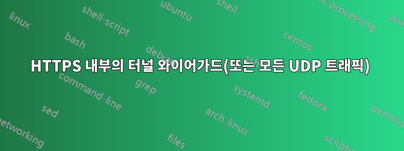HTTPS 내부의 터널 와이어가드(또는 모든 UDP 트래픽)