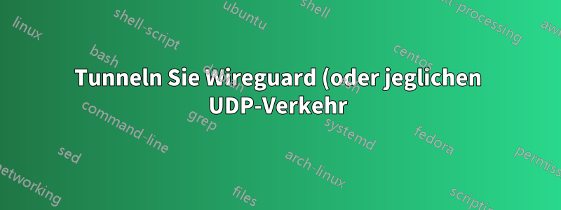 Tunneln Sie Wireguard (oder jeglichen UDP-Verkehr) innerhalb von HTTPS