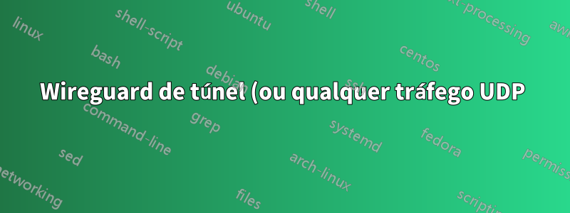 Wireguard de túnel (ou qualquer tráfego UDP) dentro de HTTPS