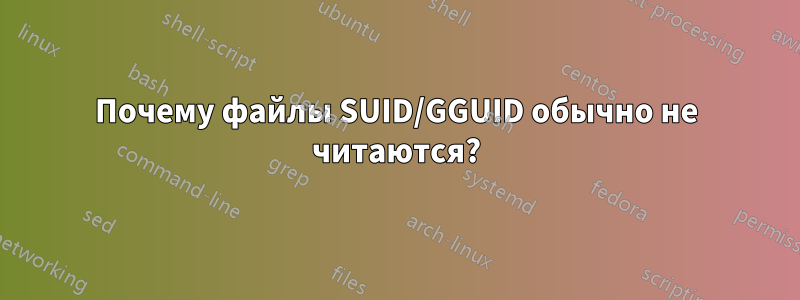 Почему файлы SUID/GGUID обычно не читаются?