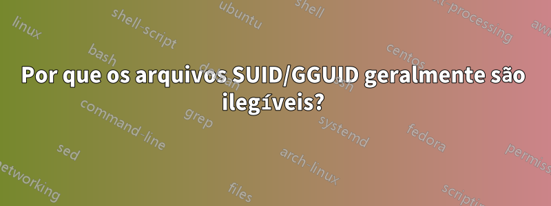 Por que os arquivos SUID/GGUID geralmente são ilegíveis?