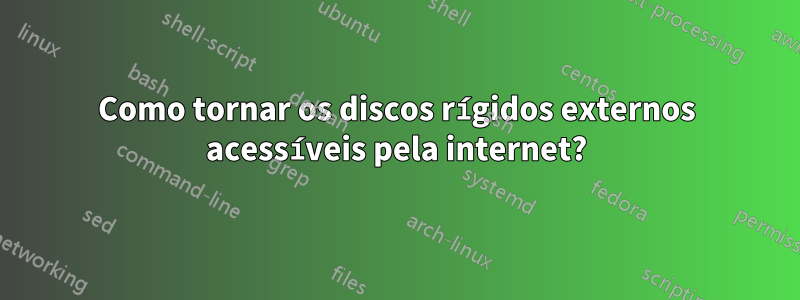 Como tornar os discos rígidos externos acessíveis pela internet?