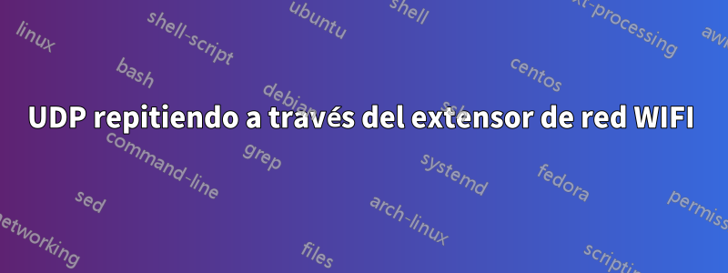 UDP repitiendo a través del extensor de red WIFI