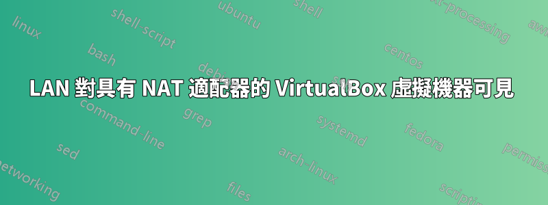 LAN 對具有 NAT 適配器的 VirtualBox 虛擬機器可見