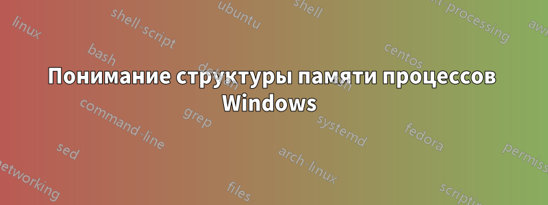 Понимание структуры памяти процессов Windows 