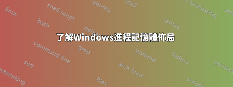 了解Windows進程記憶體佈局