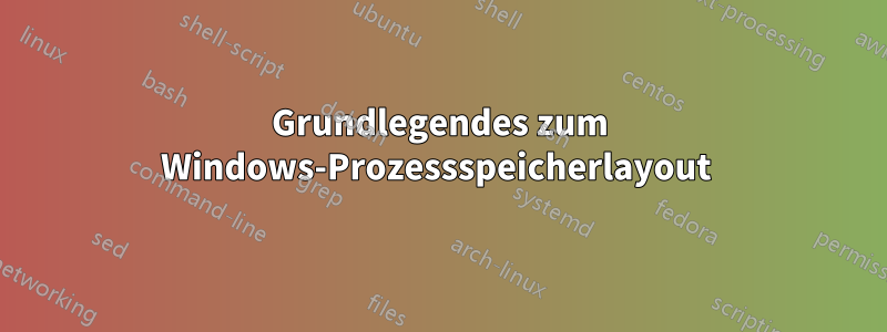 Grundlegendes zum Windows-Prozessspeicherlayout 