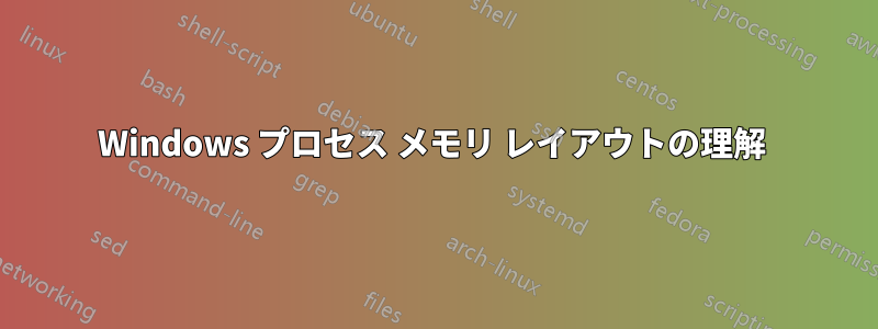 Windows プロセス メモリ レイアウトの理解 