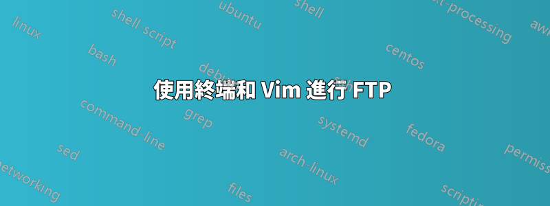 使用終端和 Vim 進行 FTP