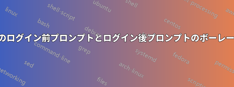 シリアルコンソールのログイン前プロンプトとログイン後プロンプトのボーレートを別々に設定する