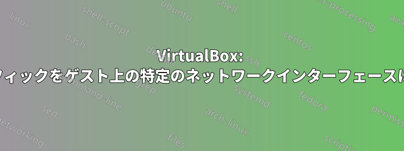 VirtualBox: 特定のホストトラフィックをゲスト上の特定のネットワークインターフェースにルーティングする