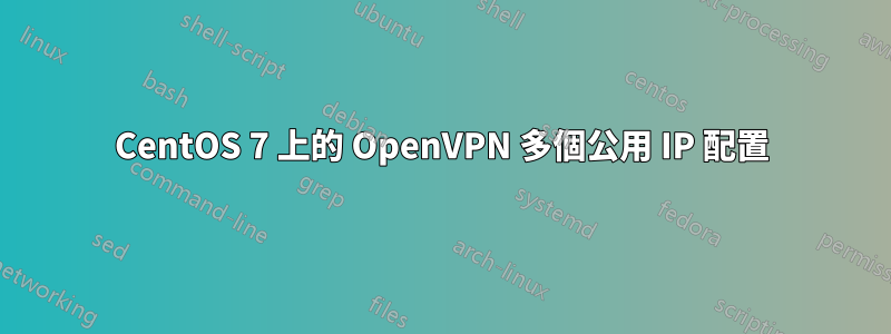 CentOS 7 上的 OpenVPN 多個公用 IP 配置