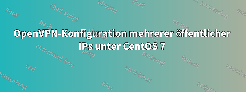 OpenVPN-Konfiguration mehrerer öffentlicher IPs unter CentOS 7