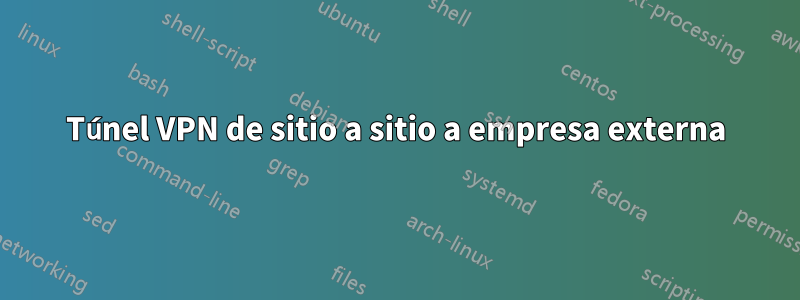 Túnel VPN de sitio a sitio a empresa externa