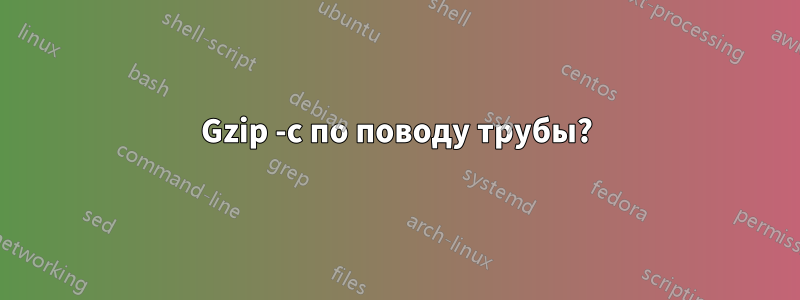 Gzip -c по поводу трубы?