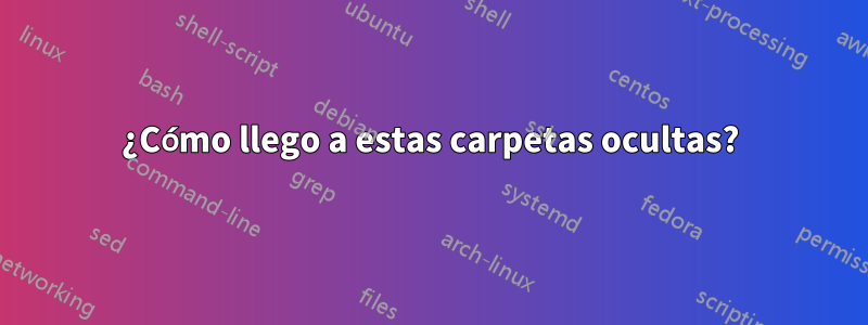 ¿Cómo llego a estas carpetas ocultas?