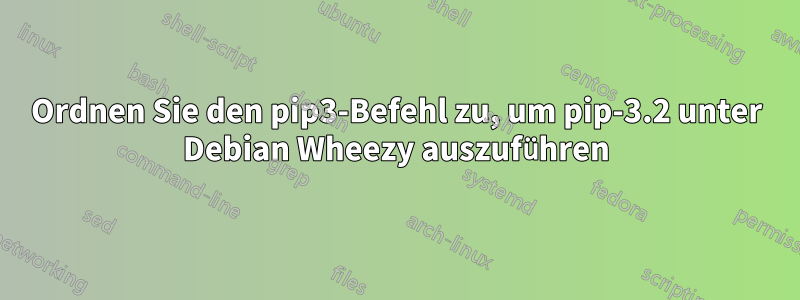 Ordnen Sie den pip3-Befehl zu, um pip-3.2 unter Debian Wheezy auszuführen