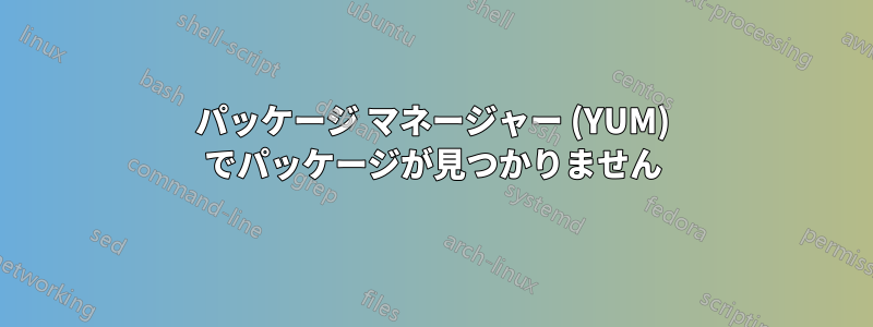 パッケージ マネージャー (YUM) でパッケージが見つかりません