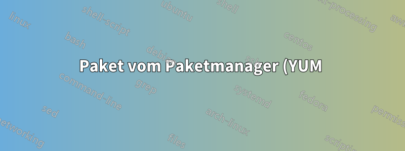 Paket vom Paketmanager (YUM) nicht gefunden