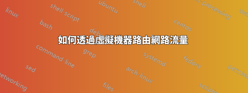 如何透過虛擬機器路由網路流量