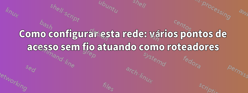 Como configurar esta rede: vários pontos de acesso sem fio atuando como roteadores