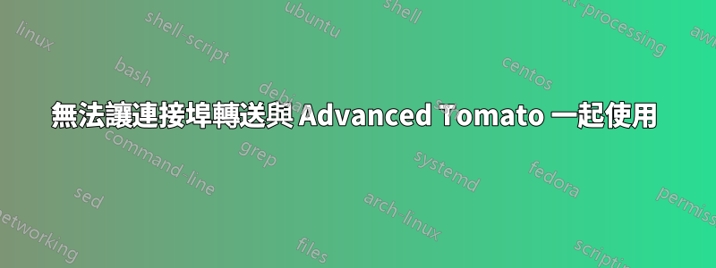 無法讓連接埠轉送與 Advanced Tomato 一起使用