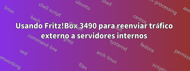 Usando Fritz!Box 3490 para reenviar tráfico externo a servidores internos