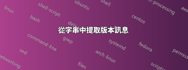 從字串中提取版本訊息