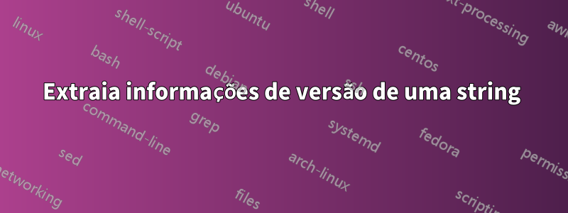 Extraia informações de versão de uma string