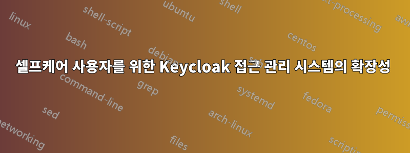 셀프케어 사용자를 위한 Keycloak 접근 관리 시스템의 확장성