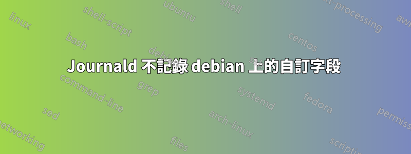 Journald 不記錄 debian 上的自訂字段