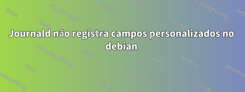 Journald não registra campos personalizados no debian