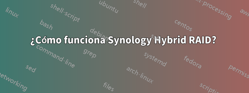 ¿Cómo funciona Synology Hybrid RAID?